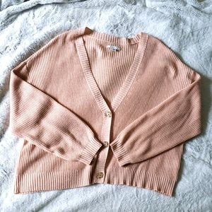NWOT American Eagle Soft Pink Oversized Cardigan